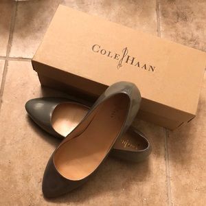 Cole Haan Juliana Flats (grey patent leather)